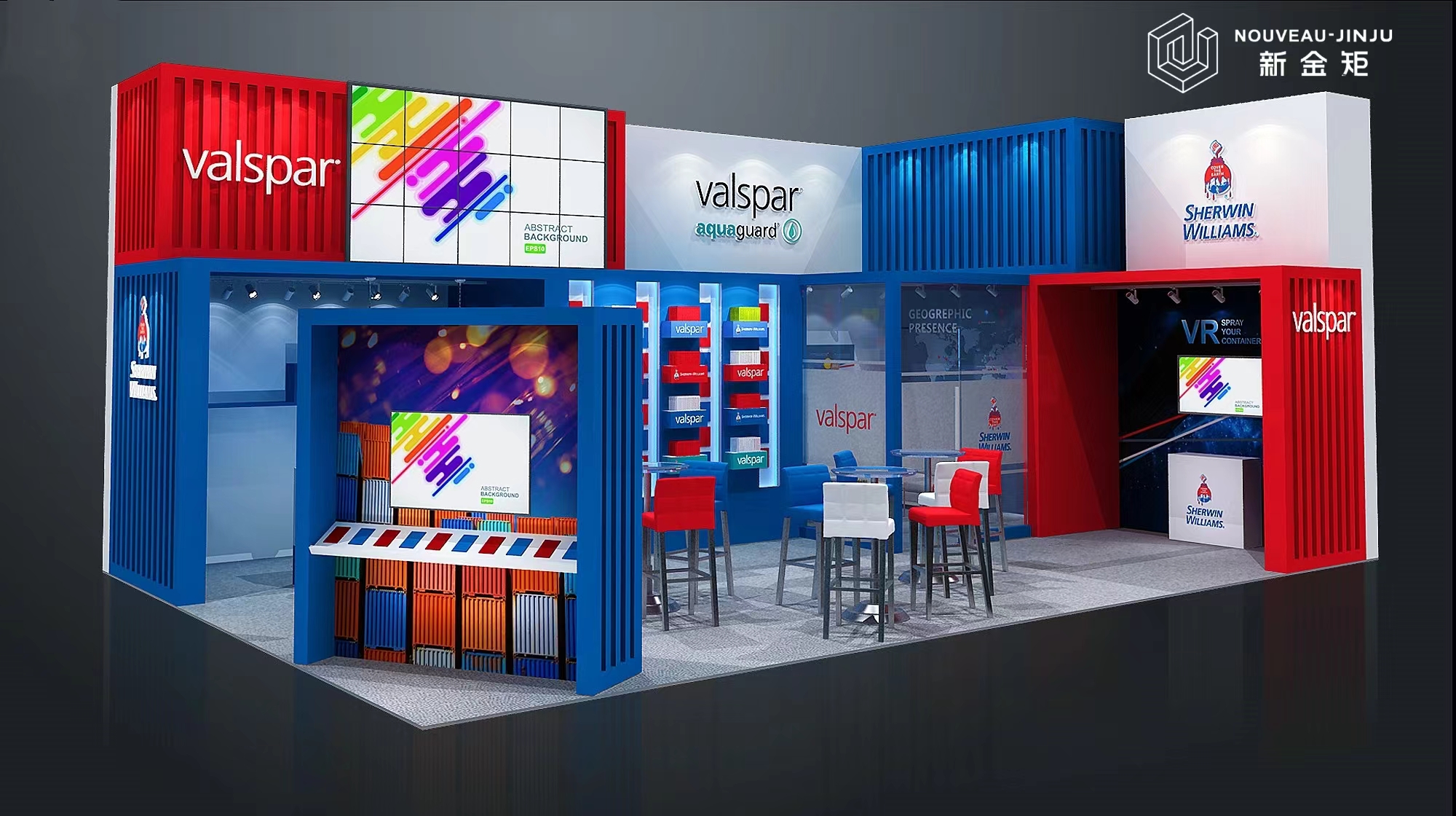 把展臺裝進集裝箱里，工業(yè)風效果拉滿！