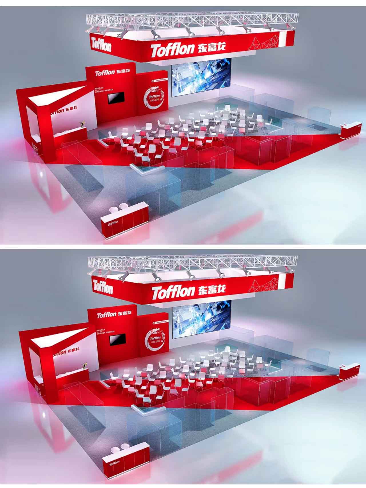 案例分享丨簡約紅色展臺設(shè)計